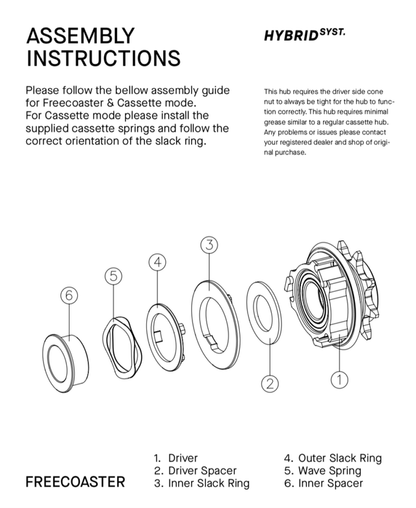 Eclat Shift/E440 Freecoaster Laufrad / Wheel