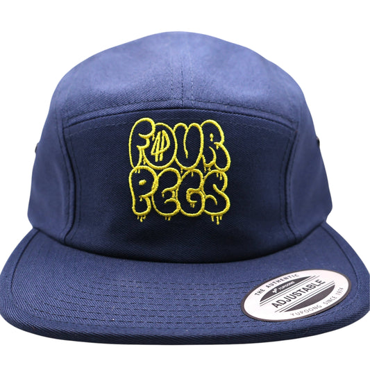 Fourpegsbmx Graffiti Camper Kappe / Cap Blue/Yellow