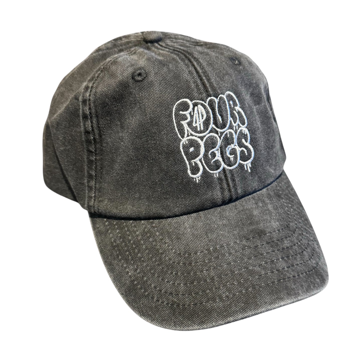 Fourpegsbmx Graffiti Vintage Kappe / Cap Grey/White