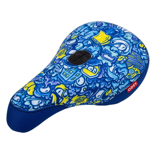 Odyssey Yeah Hot Seat Pivotal Sattel / Seat Blue/White/Yellow