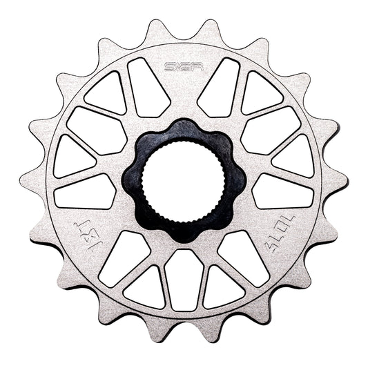 Sier Juhachi Spline Drive 19mm Kettenblatt / Sprocket 18T Silver