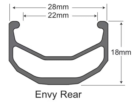 Sun Ringle Envy Felge / Rim Chrome