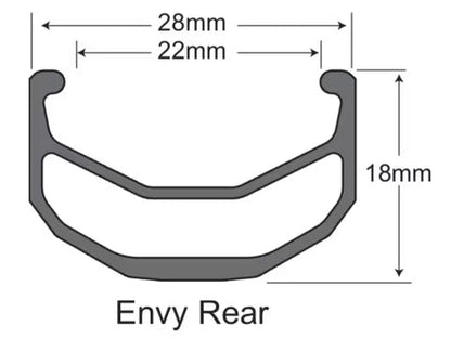 Sun Ringle Envy Felge / Rim Chrome
