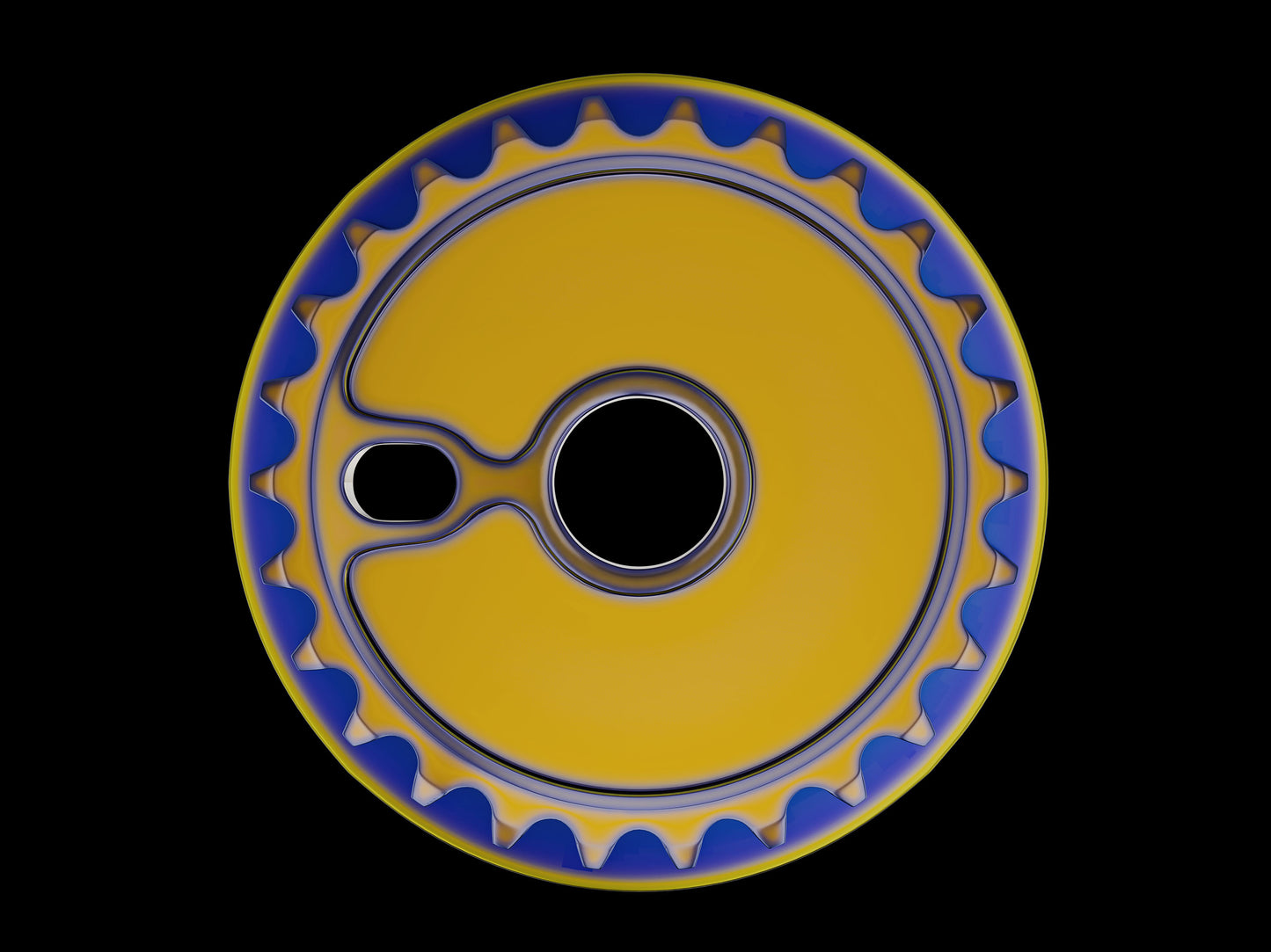 Stress Disco Guard Kettenblatt / Sprocket 26T Oil Slick