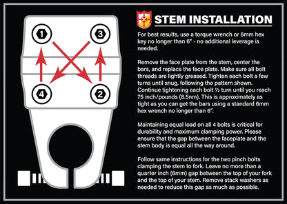 S&M Bikes Turtleneck Credence 52mm Vorbau / Stem Black
