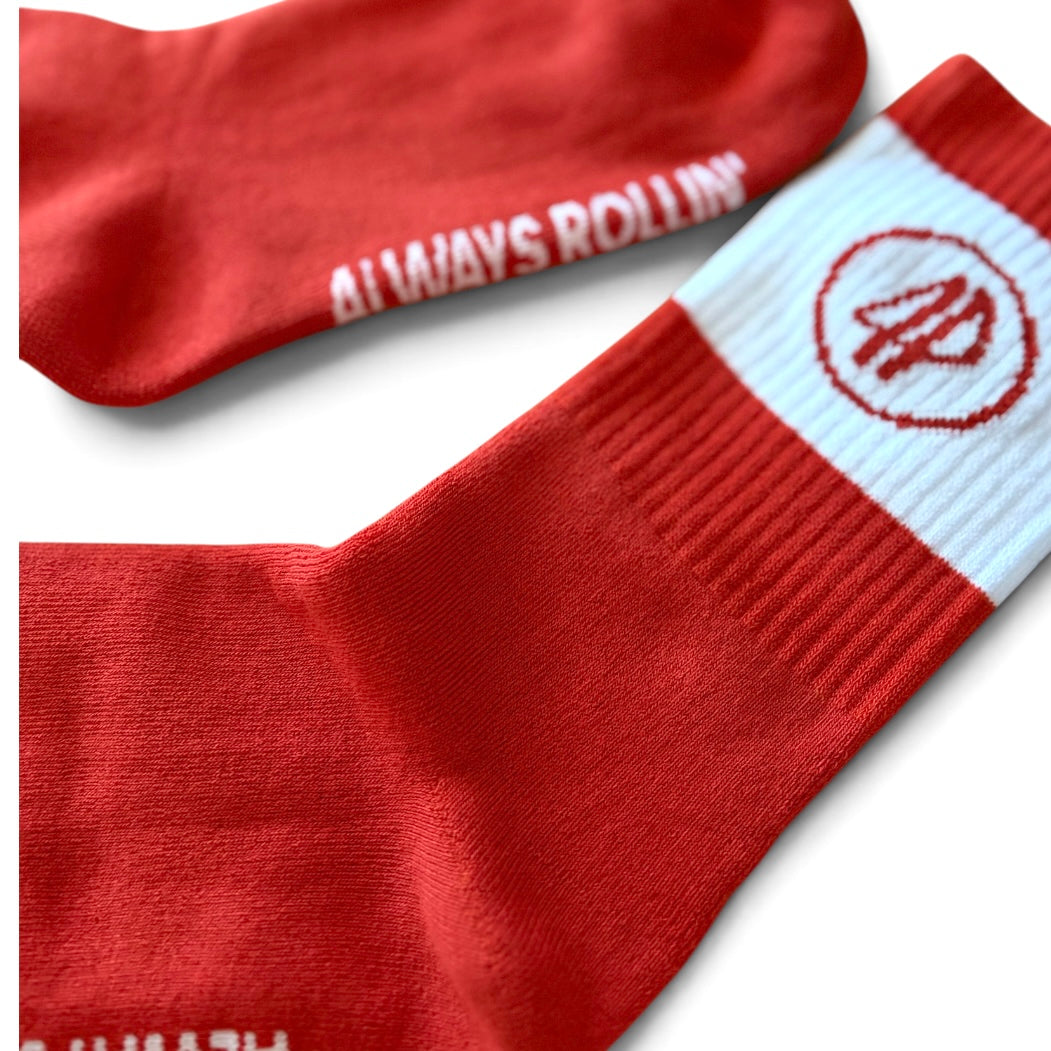 Fourpegsbmx AR Socks Red/White