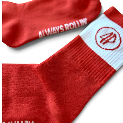 Fourpegsbmx AR Socks Red/White