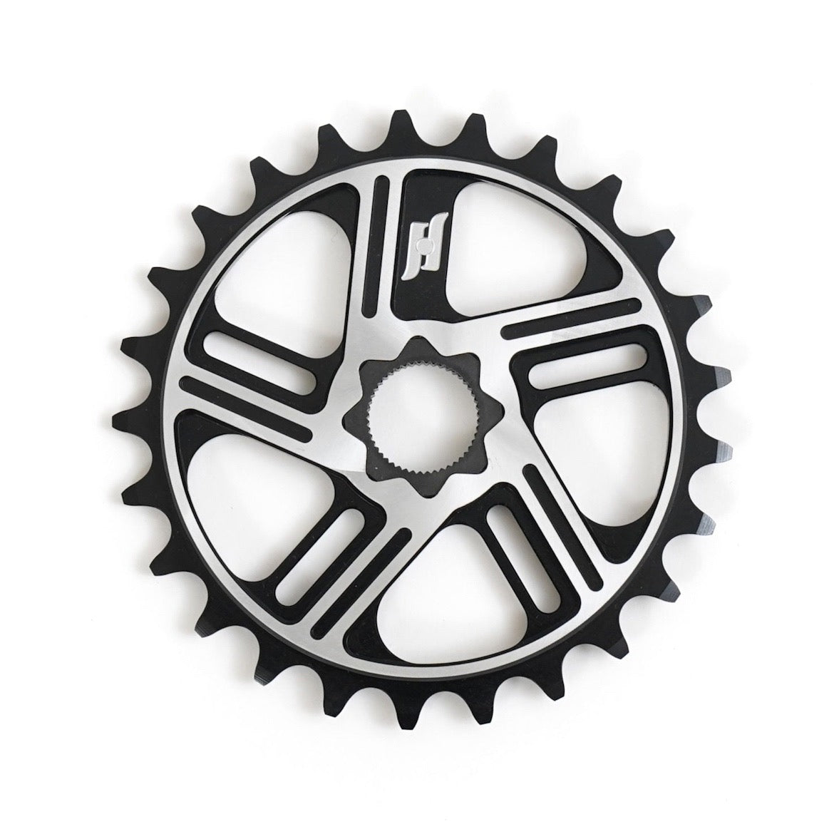 Nous Dew Spline Drive 19mm Kettenblatt / Sprocket 25T Black/Polished