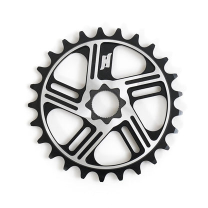 Nous Dew Spline Drive 19mm Kettenblatt / Sprocket 25T Black/Polished
