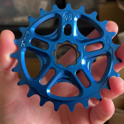 Profile Racing Spline Drive 19mm Kettenblatt / Sprocket 23T Blue