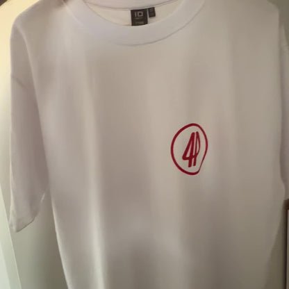 Fourpegsbmx Double Logo Graffiti T-Shirt White/Dark Red