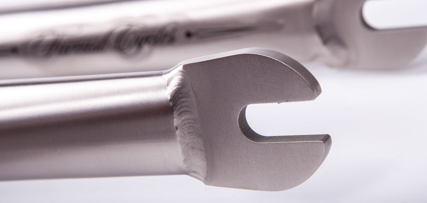 Far East Cycles Turbo Zero BM Titanium Gabel / Forks Raw