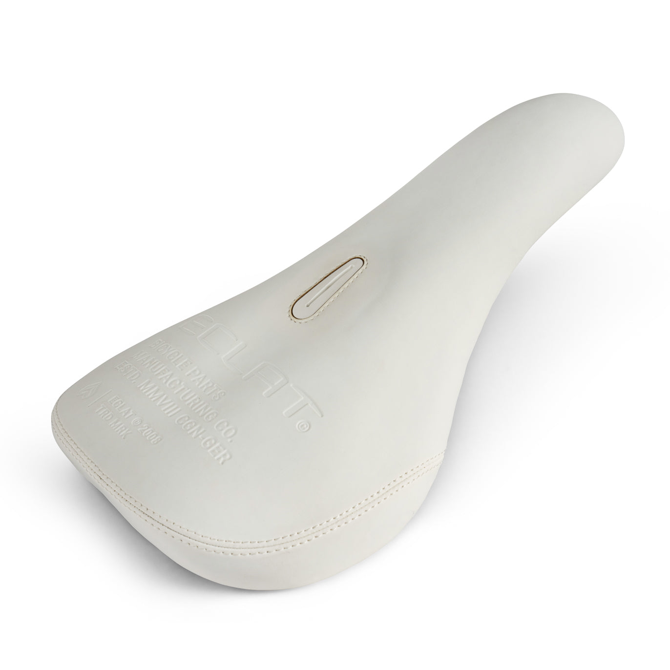 Eclat Bios Leather Slim Pivotal Sattel / Seat White
