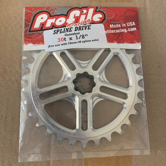 Profile Racing Spline Drive 19mm Kettenblatt / Sprocket 30T Polished