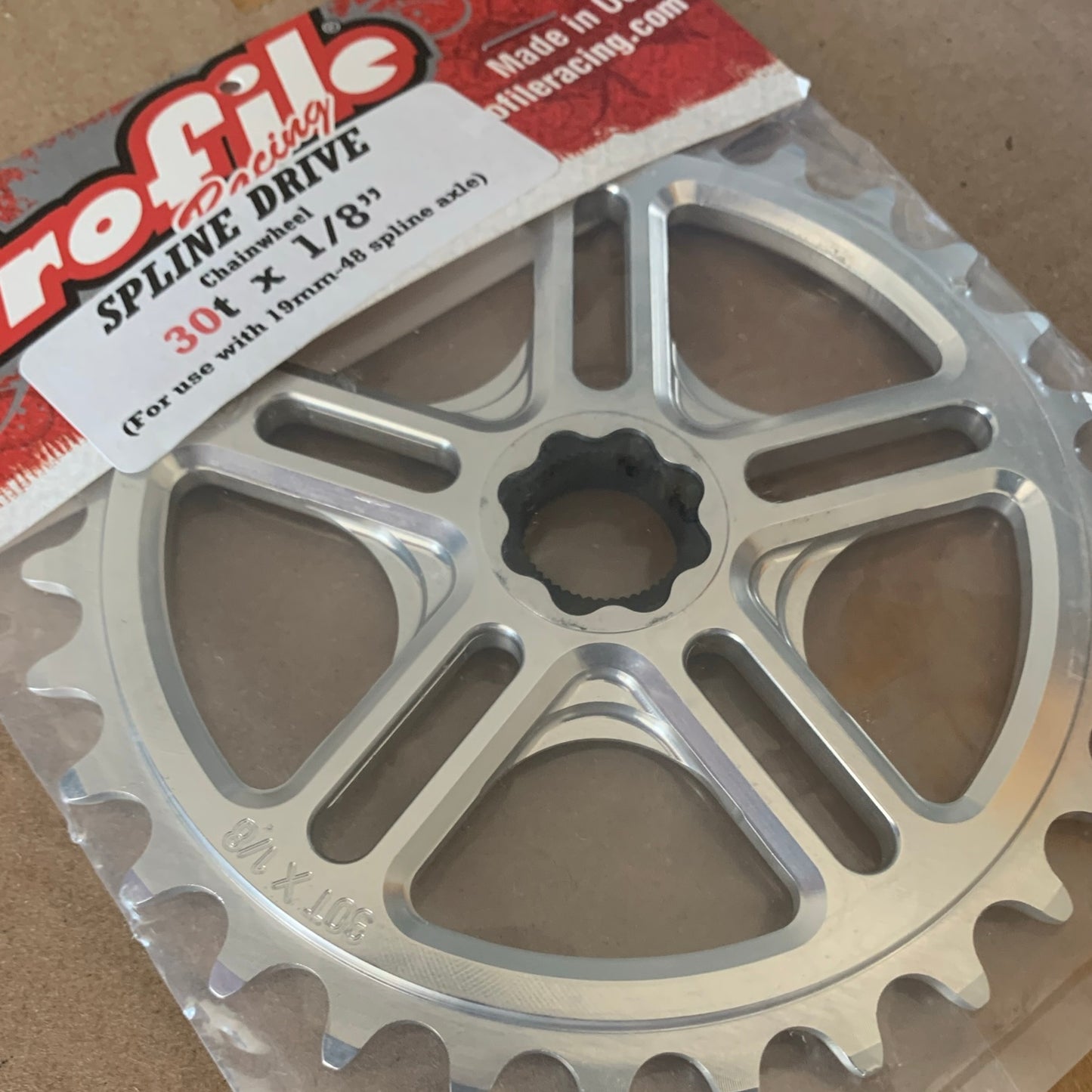 Profile Racing Spline Drive 19mm Kettenblatt / Sprocket 30T Polished