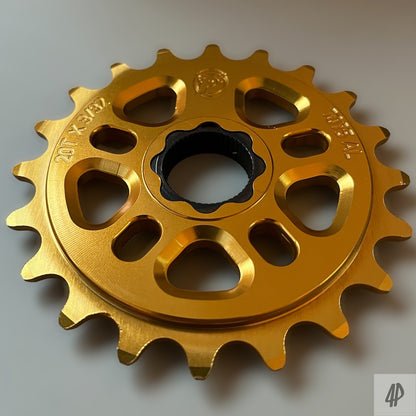 Profile Racing Spline Drive 19mm Kettenblatt / Sprocket 20T Gold