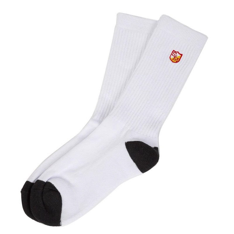 S&M Bikes Block Socken White