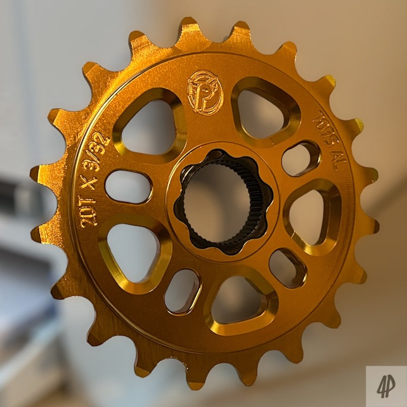 Profile Racing Spline Drive 19mm Kettenblatt / Sprocket 20T Gold