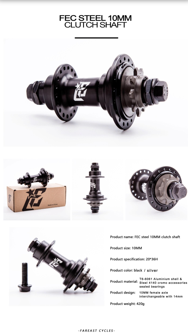 Far East Cycles Freecoaster Nabe / Hub Black 10mm