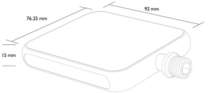 Moto Reflex Black/Black Flatland Pedals