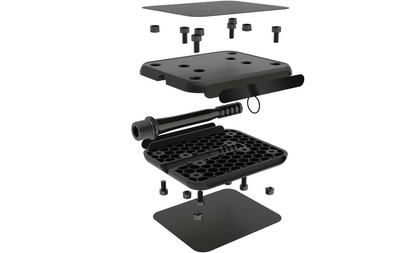 Moto Reflex Black/White Flatland Pedals