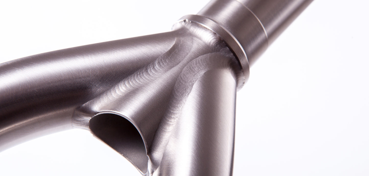 Far East Cycles Turbo Zero BL Titanium Gabel / Forks Raw