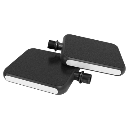 Moto Reflex Black/White Flatland Pedals